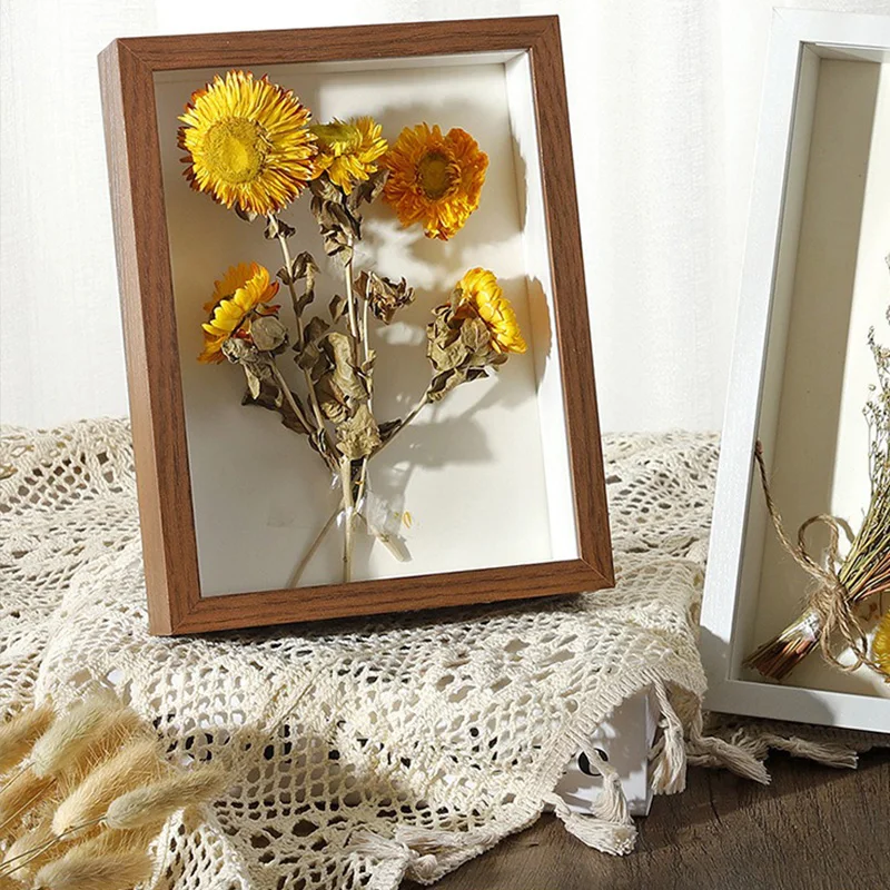 3D Deep Solid Wood Photo Frame for Dried Flowers & Plant Specimens - Image 4