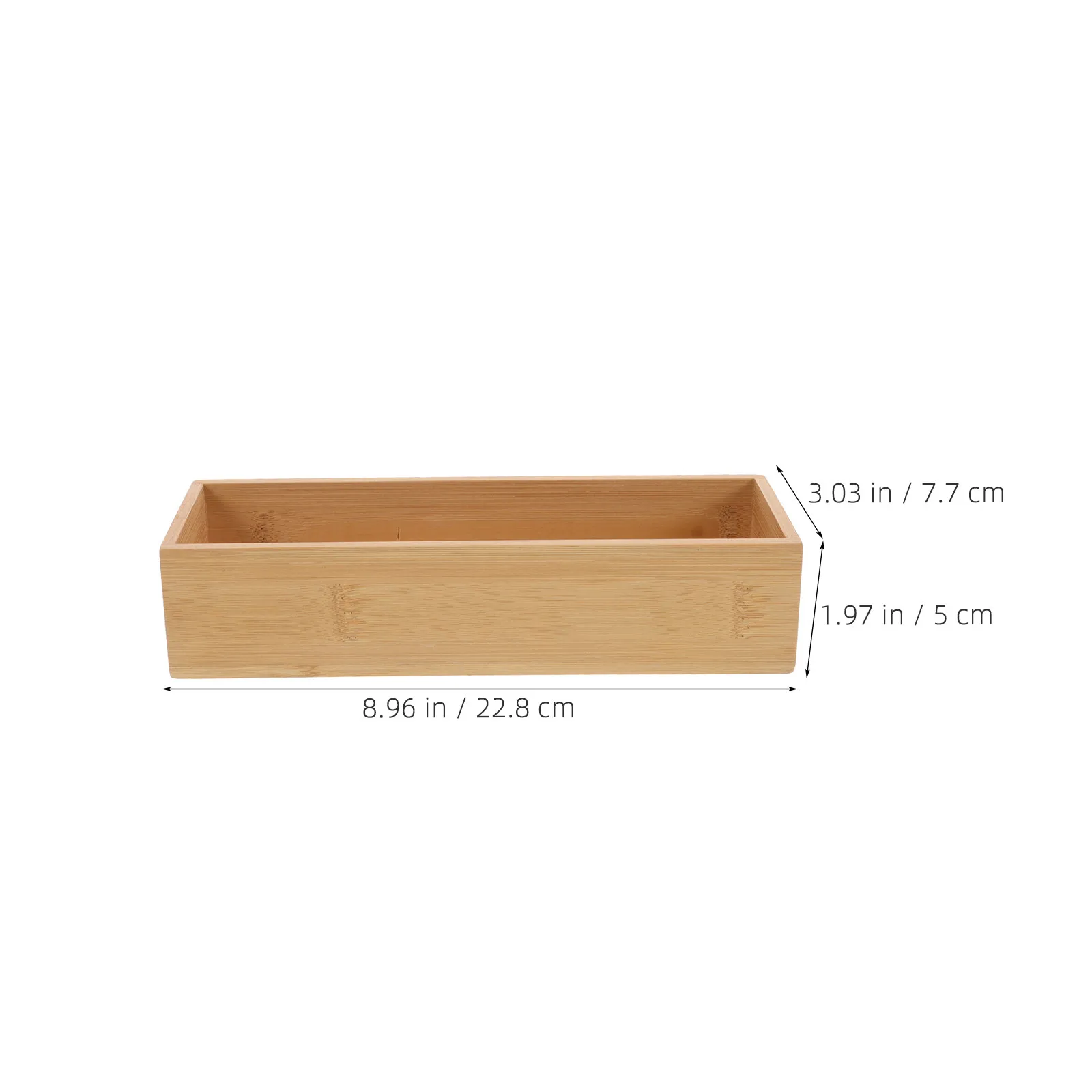 Bamboo Drawer Organizer Boxes – Set of 4, Minimalist Design - Image 4