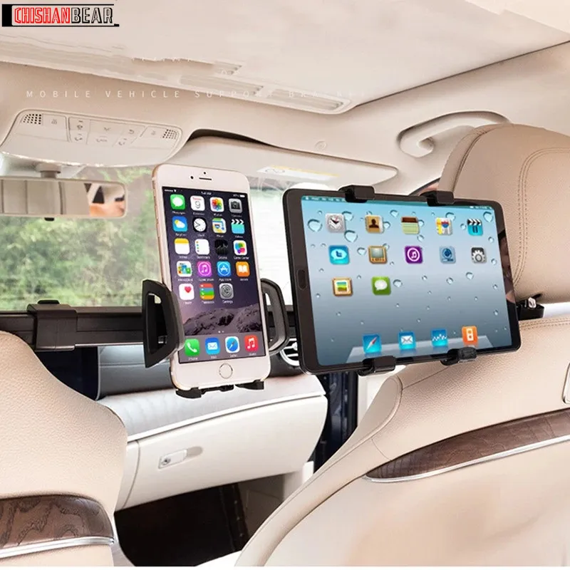 2-in-1 Car Headrest Mount Holder for Phone and Tablet – 360° Rotation 2-in-1 Car Headrest Mount Holder for Phone and Tablet – 360° Rotation