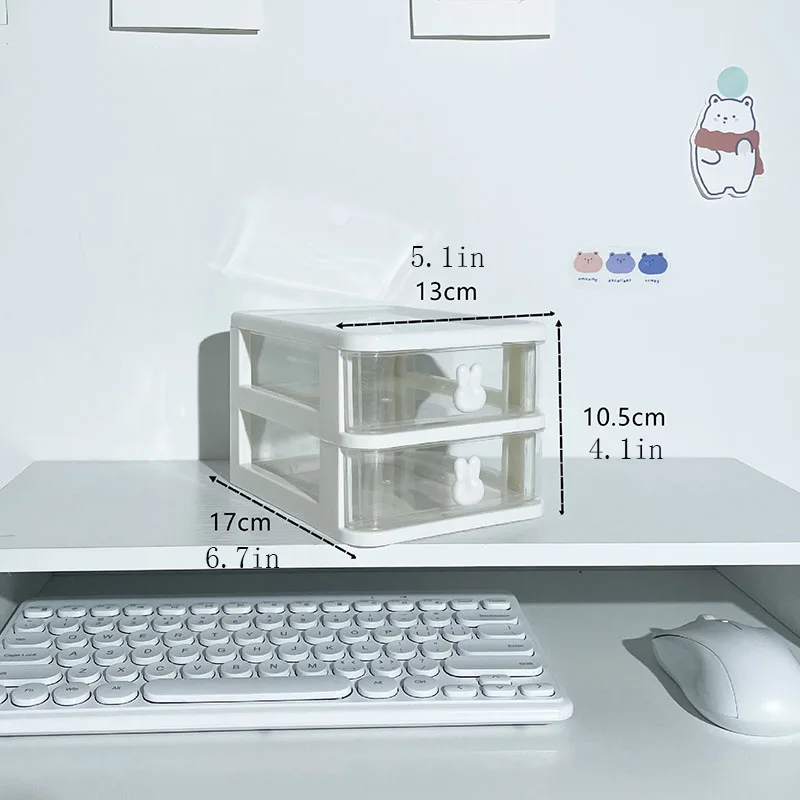 Clear Stacking Drawer Organizer – Modular Desktop Storage Box - Image 4