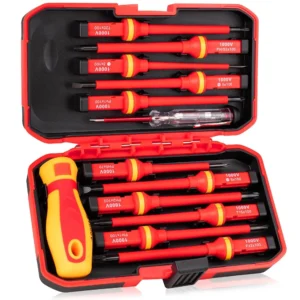 13-Piece 1000V Insulated Screwdriver Set for Electricians – S2 Steel