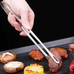 Stainless Steel Kitchen Tongs – Non-Slip & Heat Resistant