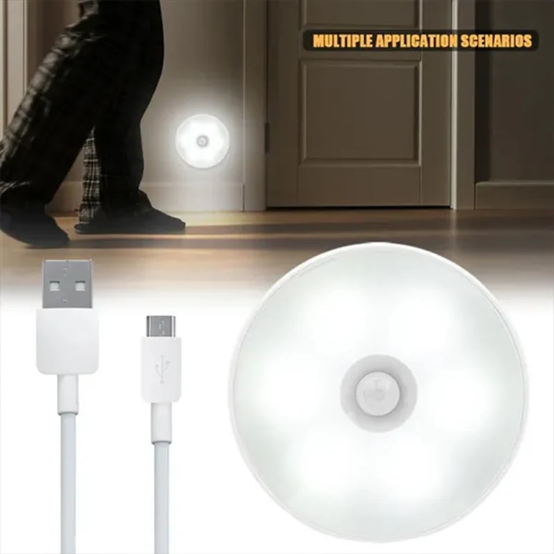 USB Rechargeable PIR Motion Sensor LED Night Light for Closet & Cabinet - Image 6