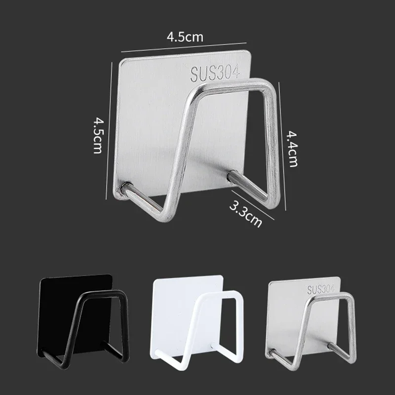 Stainless Steel Self-Adhesive Kitchen Sponge Holder for Sink - Image 6
