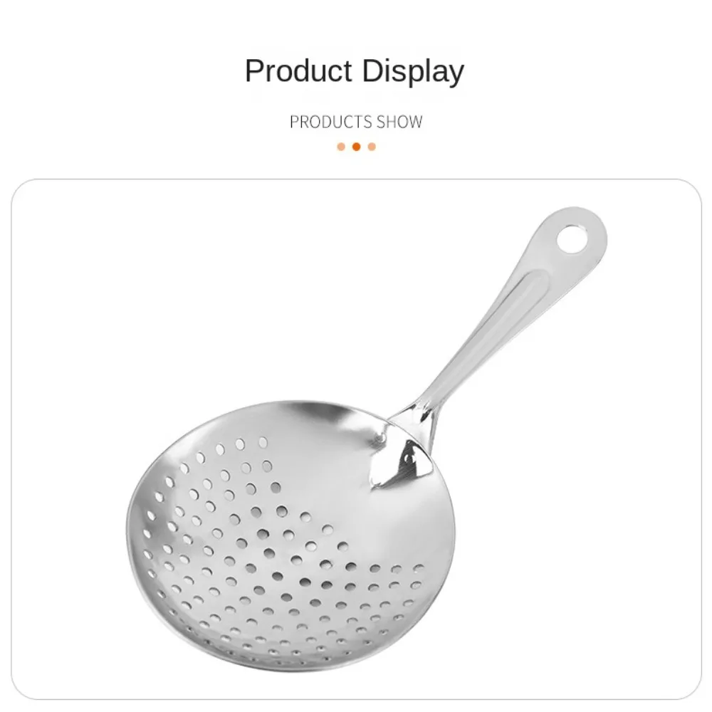 Stainless Steel Julep Bar Strainer with Sprung Design - Image 2