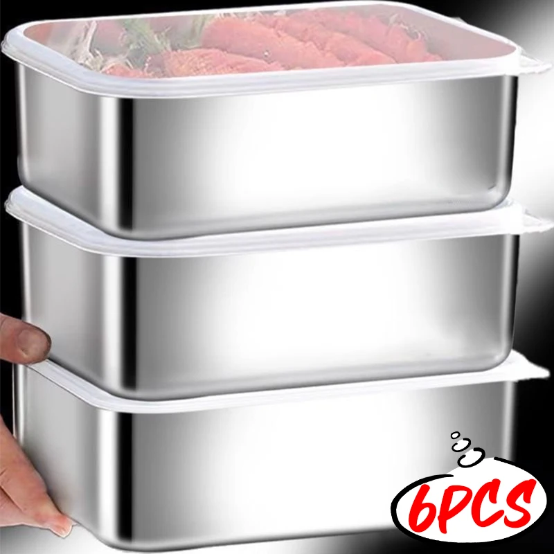 Stainless Steel Rectangle Food Storage Container with Lid Stainless Steel Rectangle Food Storage Container with Lid