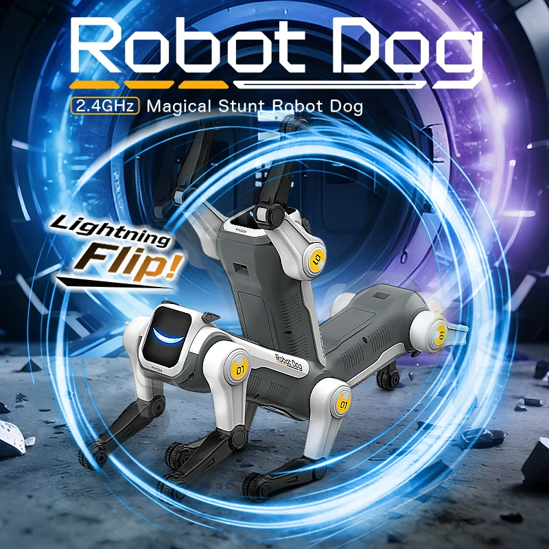 RC Smart Robot Dog with Voice Command, Dancing & Stunt Moves - Image 3