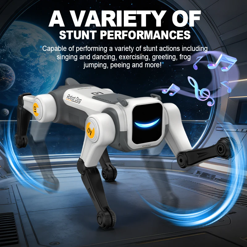 RC Smart Robot Dog with Voice Command, Dancing & Stunt Moves - Image 5