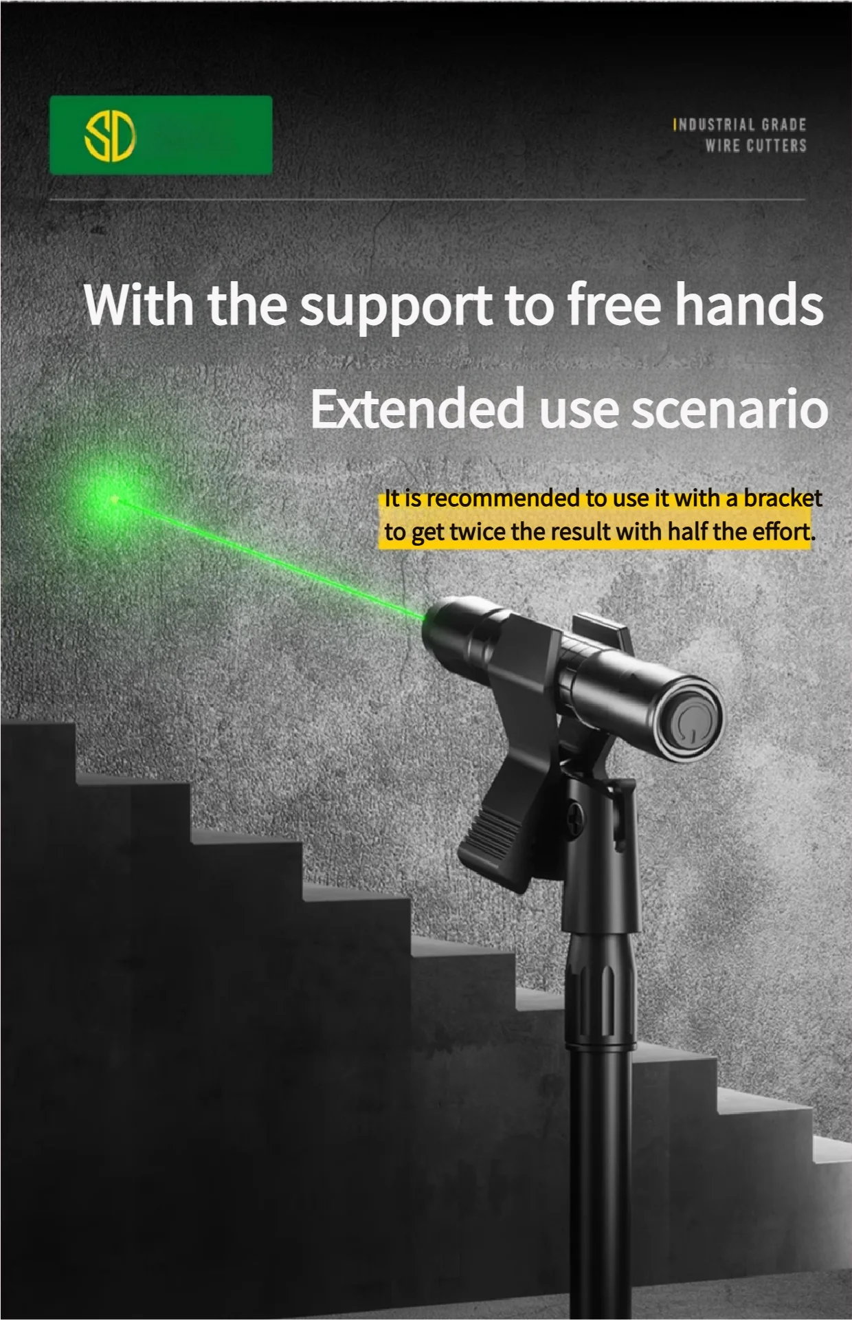 3-in-1 Self-Leveling Cross Line Laser Level with Infrared Pointer - Image 3