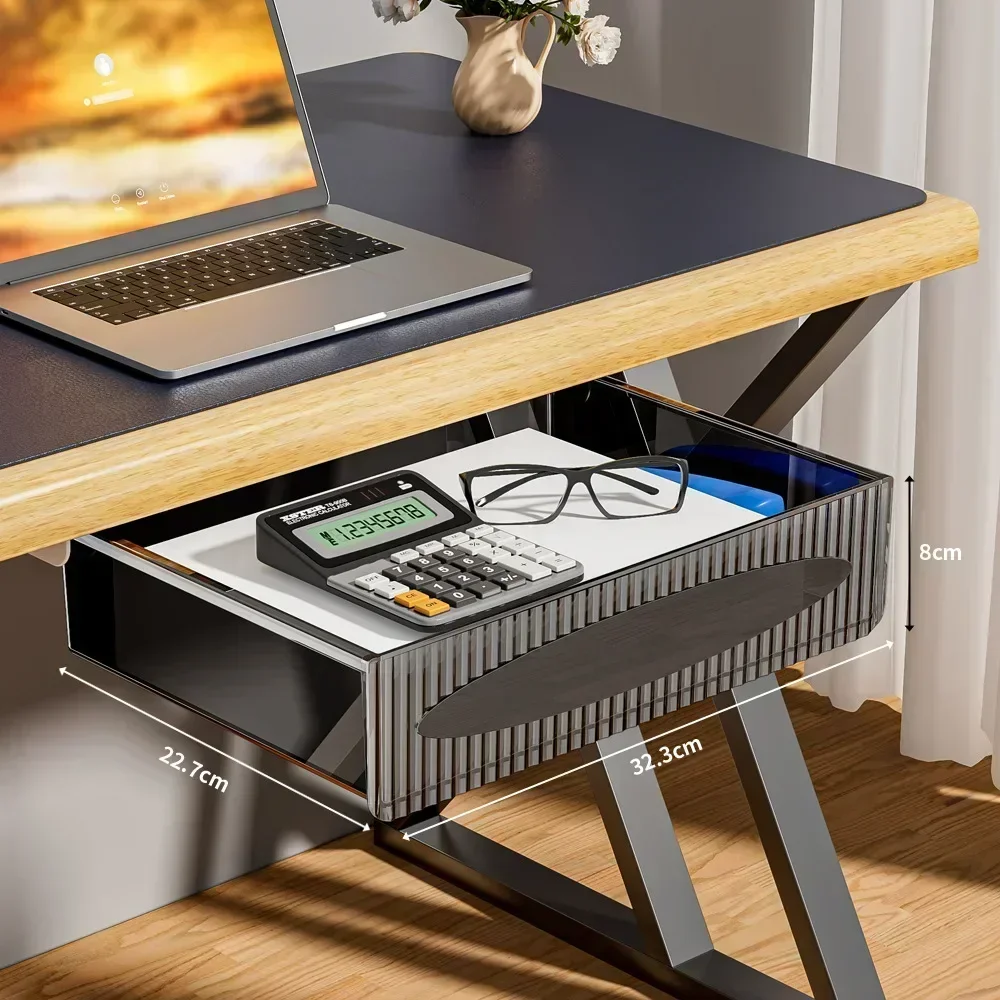 Under-Desk Pull-Out Drawer with Large Capacity Hidden Storage Under-Desk Pull-Out Drawer with Large Capacity Hidden Storage