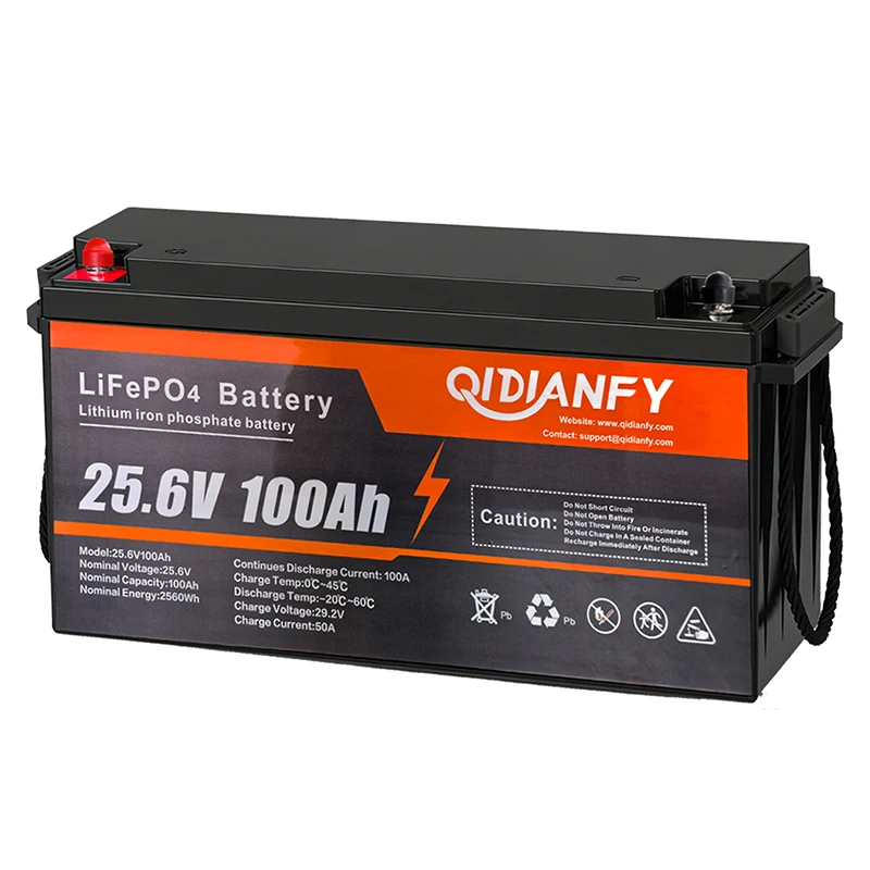25.6V 100Ah LiFePO4 Battery with 100A BMS – 2560Wh Solar & RV Storage - Image 5
