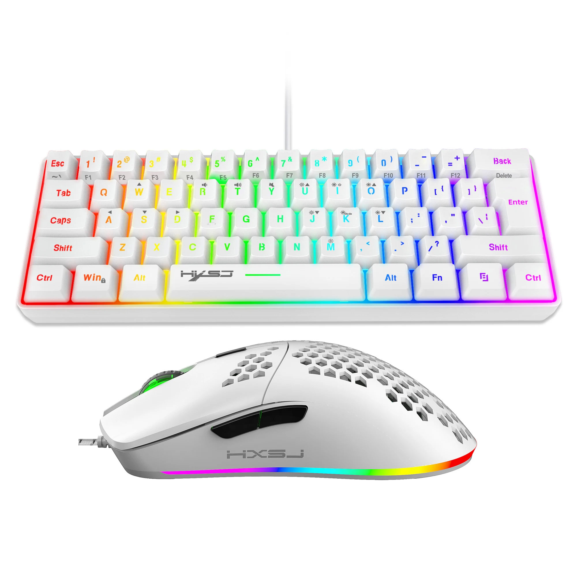 61-Key RGB Gaming Keyboard and Mouse Combo with Mechanical Feel - Image 6