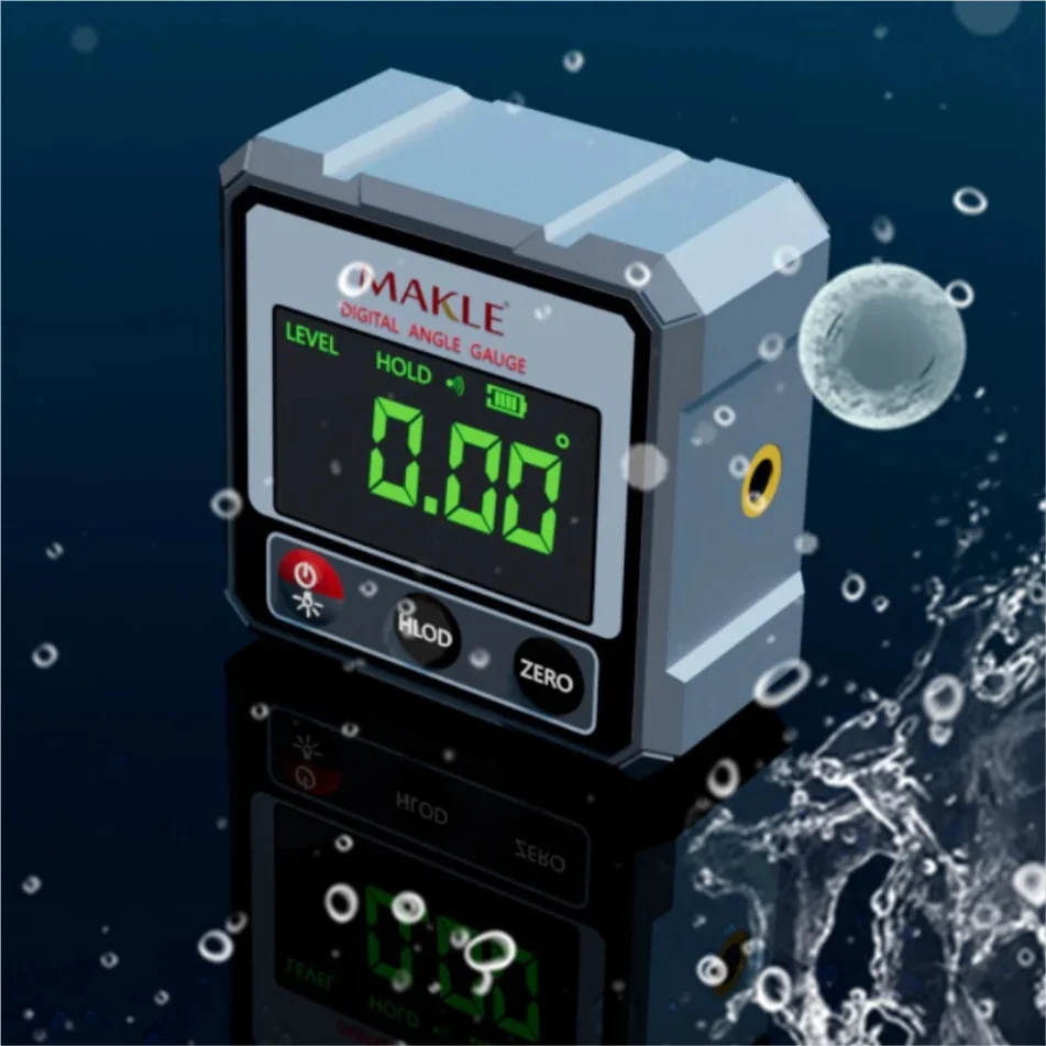 Dual-Side Digital Protractor Inclinometer with Magnetic Base & Laser Level - Image 2