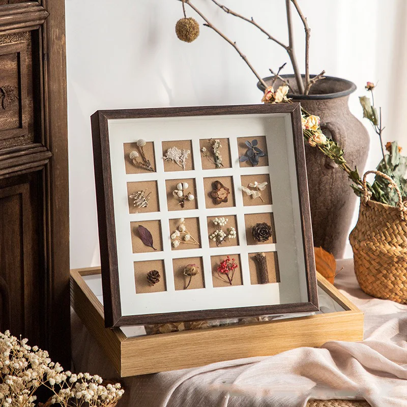 3D Deep Solid Wood Photo Frame for Dried Flowers & Plant Specimens - Image 3