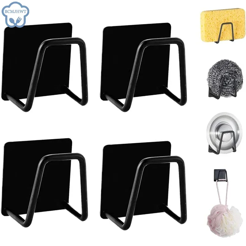 Stainless Steel Self-Adhesive Kitchen Sponge Holder for Sink - Image 5