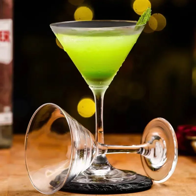 Triangle Martini Cocktail Glass – Creative Tall Bar Glass - Image 3