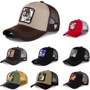 Unisex Anime Cartoon Patch Baseball Cap Trucker Hat