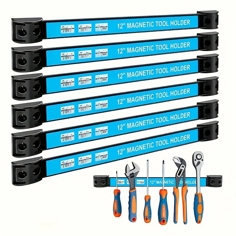 Heavy Duty Magnetic Tool Rack with Label Slots – Garage Storage Heavy Duty Magnetic Tool Rack with Label Slots – Garage Storage