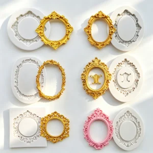 Photo Frame & Mirror Silicone Mold for Resin and Fondant