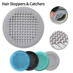 Silicone Shower Drain Hair Catcher with Suction Cup – Sink Strainer