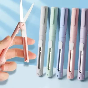 2-in-1 Mini Portable Scissors & Pen Cutter for Paper Crafts