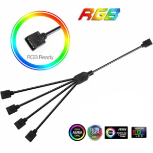 RGB & ARGB Splitter Cable – 4-Pin 12V & 3-Pin 5V