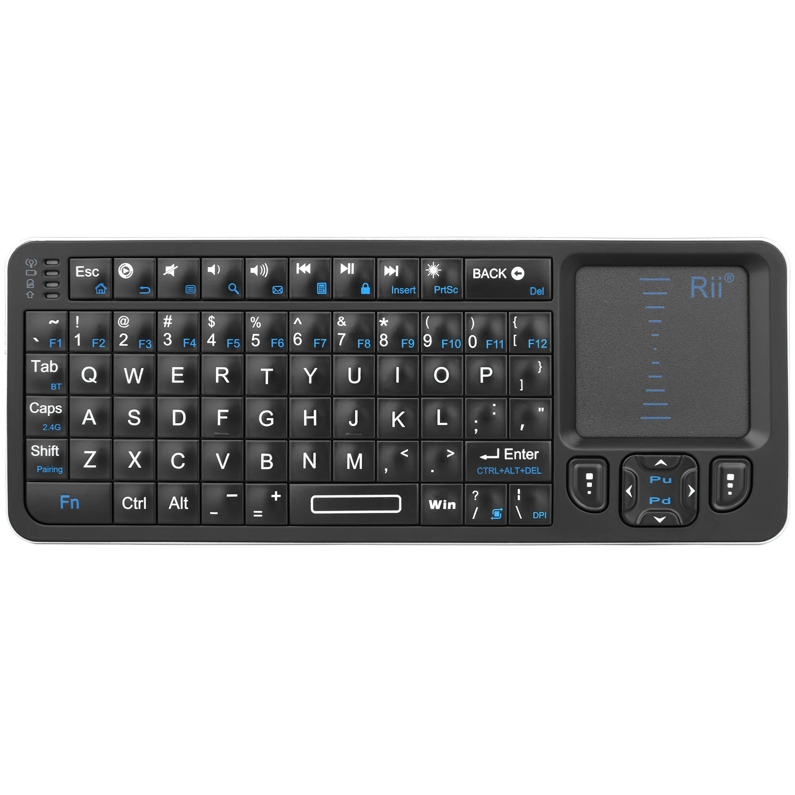 Rii K06 Mini Backlit Wireless Keyboard with Touchpad & IR Learning Rii K06 Mini Backlit Wireless Keyboard with Touchpad & IR Learning
