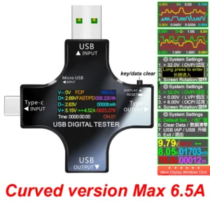 USB Power Meter with TFT Color Display & Bluetooth