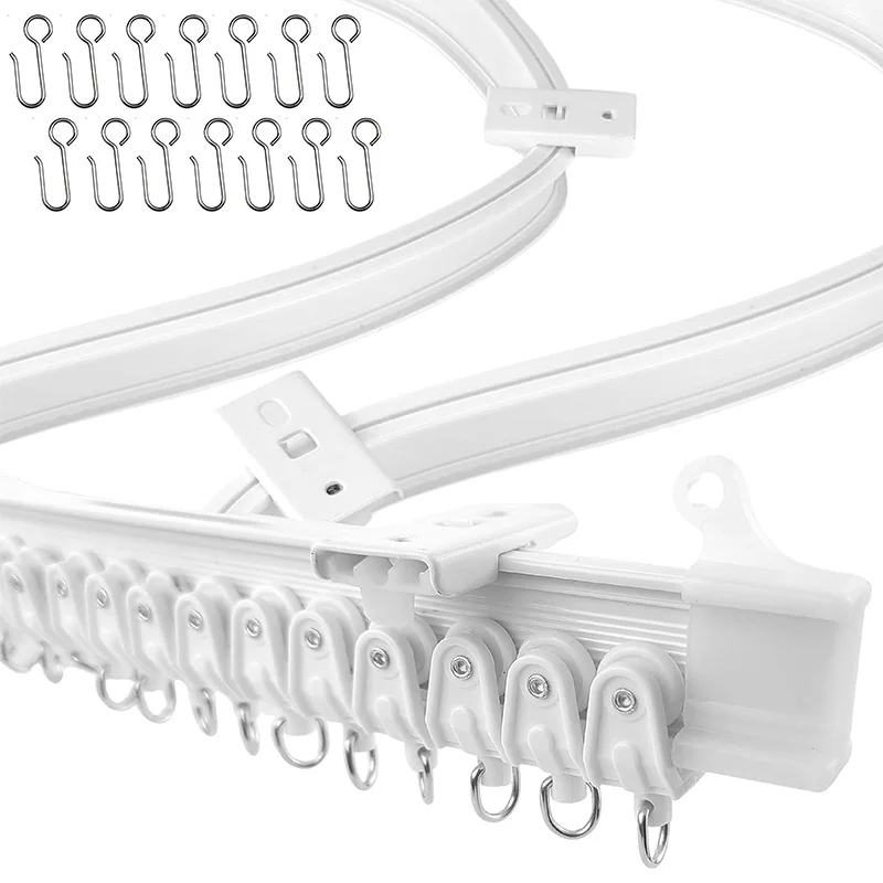 Flexible Bendable Ceiling Curtain Track 1–6M Silent Glide Flexible Bendable Ceiling Curtain Track 1–6M Silent Glide