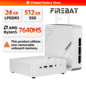FIREBAT F1 Mini PC AMD Ryzen 5 7640HS 24GB 512GB Windows 11