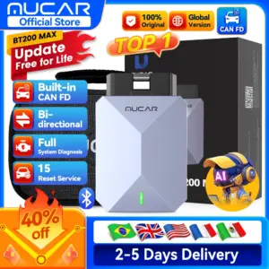 MUCAR BT200 Max OBD2 Scanner with CAN FD & Bi-Directional Control