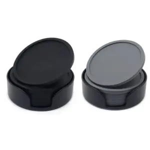 Silicone Drink Coasters Set of 6 – 10cm Round