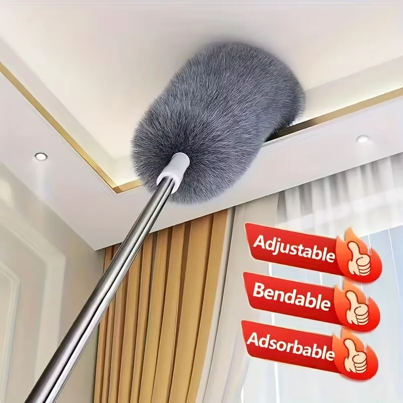Retractable Microfiber Duster with Extension Rod Retractable Microfiber Duster with Extension Rod