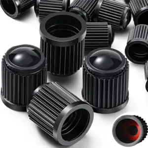 Universal Plastic Tire Valve Stem Caps for Cars & Bikes