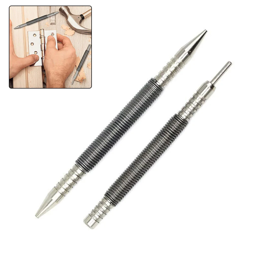 Dual Head Spring Nail Set & Hinge Pin Remover Tool Dual Head Spring Nail Set & Hinge Pin Remover Tool