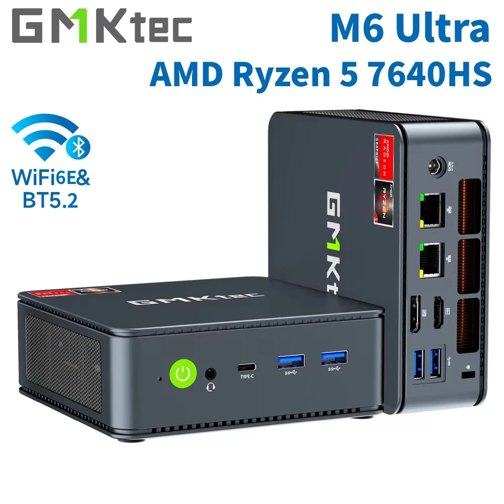 GMKtec NucBox M6 Ultra Mini PC AMD Ryzen 5 7640HS Triple 4K GMKtec NucBox M6 Ultra Mini PC AMD Ryzen 5 7640HS Triple 4K